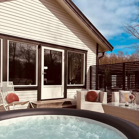 Modern Villa Med Spa Och Pool Skaralid Exterior photo